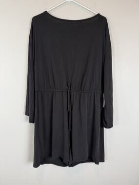 NEW Eloquii Black Long Sleeve Slouch Puff Drawstring Romper Women's Plus Size 20